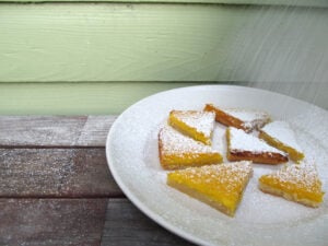 Dusted with powder sugar these pomelo bars are sure to delight. (Maria Zizka editor@www.smdp.com)