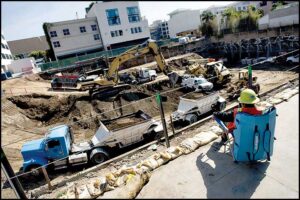 The face of Santa Monica is changing, too rapidly some say, as old buildings come down and make way for new housing and office space. (File photo)