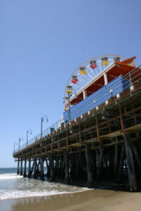 The beach near the Santa Monica Pier has been called one of the worst in the state by Heal the Bay. (File photo)