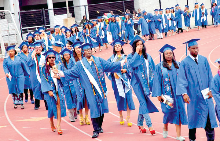 Students at Santa Monica College's graduation in June of this year. (File photo)