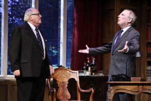 PLAYING IT UP: Dakin Matthews and Michael McKean in 'Yes, Prime Minister.' (Photo courtesy Michael Lamont)