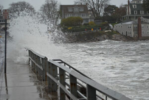 Most Earth scientists agree that future sea levels will rise at a greater pace than during the last 50 years. Coastal communities will suffer the most, as flooding from rising water levels will force millions of people out of their homes. Pictured: flooding in Marblehead, Massachusetts caused by Hurricane Sandy on Oct. 29, 2012. (Photo courtesy The Berkes)