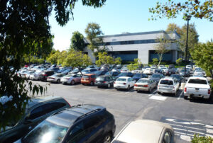 A sea of cars and asphalt is not visually appealing and makes for a poor use of space.