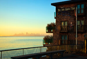 COOL VISUALS: View of the San Francisco Bay from Sausalito, Calif.'s The Inn Above Tide. (Photo courtesy Jay Graham)