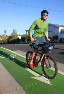 A cyclist makes his way down Ocean Park Boulevard. (File photo)