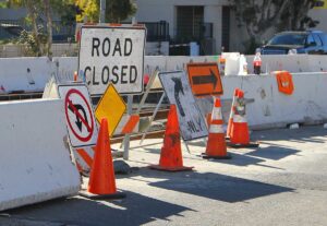 Work continues across the city on the Expo Light Rail Line. (David Mark Simpson  dave@www.smdp.com)