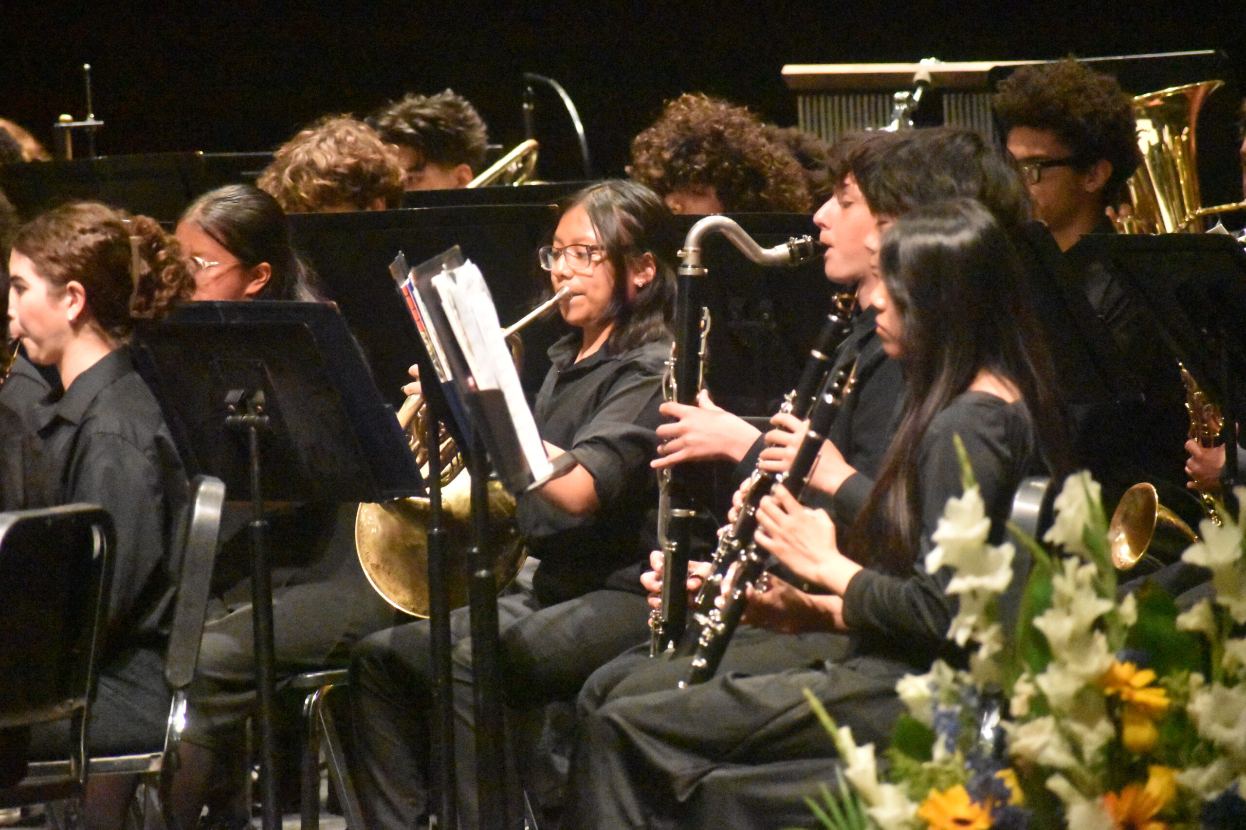 a group of people playing instruments