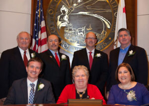 Current members of the Santa Monica City Council. (Photo courtesy city of Santa Monica)