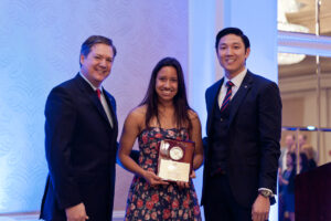 Gretchen Galanis (center), the Santa Monica Boys & Girls Club Youth of the Year. 