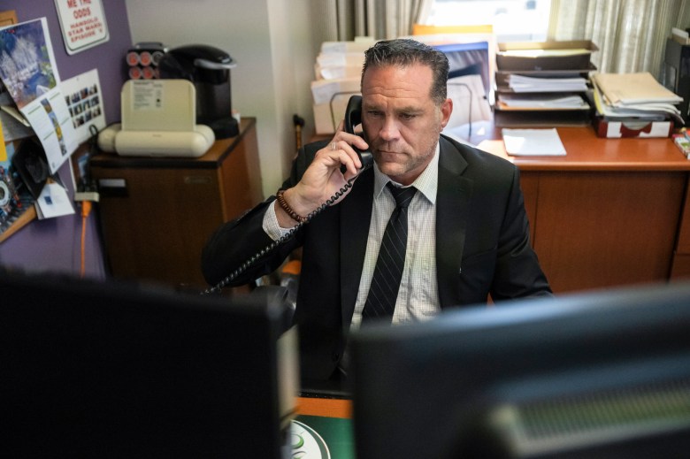 Jeffrey Brooker, the San Diego Supervising Deputy City Attorney, works in his office in San Diego on July 13, 2022. Photo by Raquel Natalicchio for CalMatters