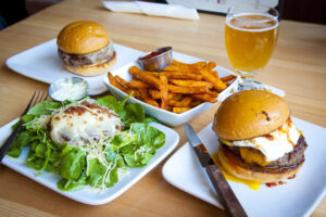 Stout Burgers & Beers recently opened in Downtown and features a variety of juicy burgers and craft beers. (Brandon Wise brandonw@www.smdp.com)