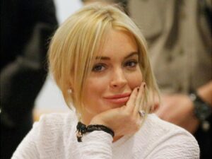 Actress Lindsay Lohan appears at the Los Angeles Superior court on Monday.